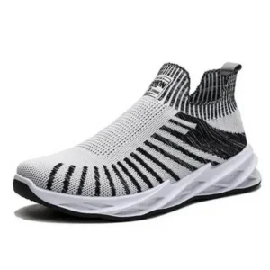 Rangolishoe Men'S Fashion Mesh Breathable Lightweight Stripe Sneakers