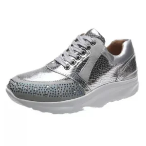 Rangolishoe Women Fashion Rhinestones Sneakers