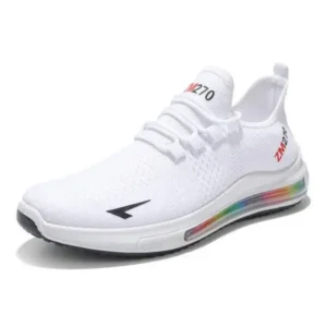 Rangolishoe Men'S Casual Rainbow Bottom Air Cushion Running Sneakers