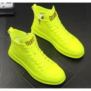 Rangolishoe Men'S Fashion Bright Color High-Top Sneakers