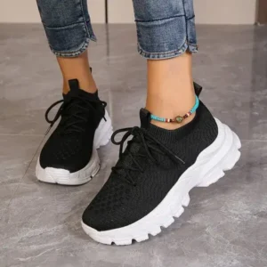 Rangolishoe Women Fashionable Thick-Soles Breathable Sneakers