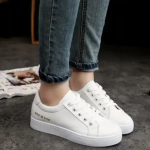 Rangolishoe Summer Women Fashion Casual Solid Color Thick-Soled Canvas Sneakers