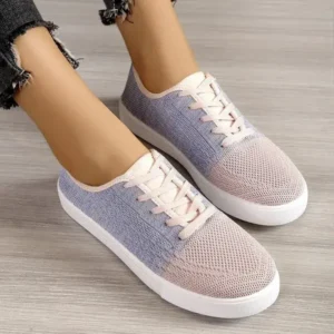 Rangolishoe Summer Women Fashion Casual Fly-Woven Mesh Breathable Sneakers